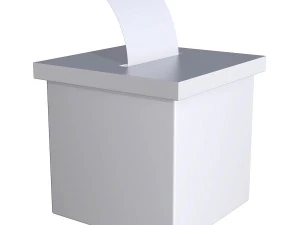 blank election box ballot campaign mockup 3D Model