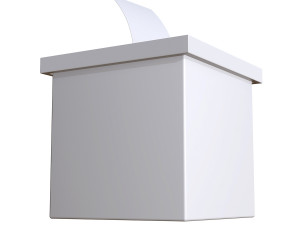 blank election box ballot campaign mockup Modelo 3D