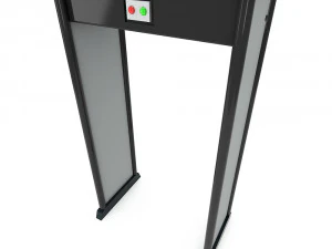 Metalldetektor-Scanner, Flughafensicherheitstore mit Metalldetektoren, Durchgangsdetektor 3D Modell