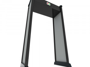 metal detector scanner airport security gates with metal detectors walk through detector 3D Model