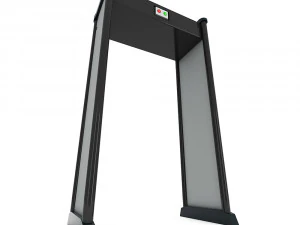 Metalldetektor-Scanner, Flughafensicherheitstore mit Metalldetektoren, Durchgangsdetektor 3D Modell