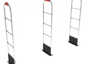 shop security anti-theft sensor gates 3D Model