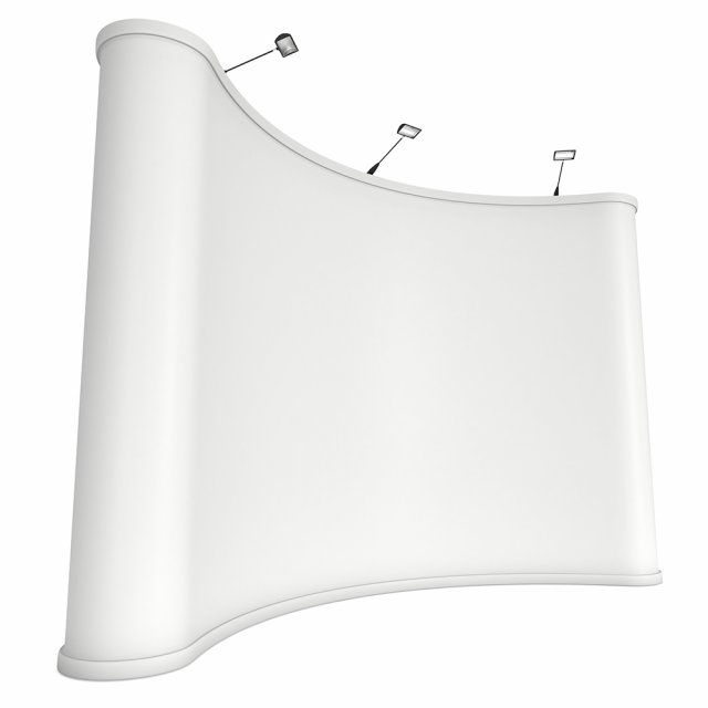 blank pop up stand trade show booth white and blank mock-up 3D Model .c4d .max .obj .3ds .fbx .stl .blend 