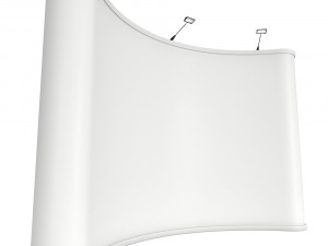blank pop up stand trade show booth white and blank mock-up 3D Model