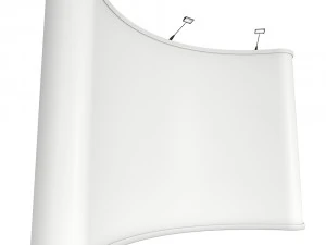 stand pop up vierge stand de salon commercial maquette blanche et vierge Modèle 3D