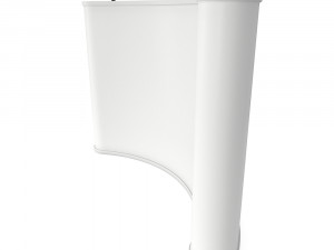 blank pop up stand trade show booth white and blank mock-up 3D Model