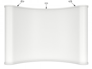 blank pop up stand trade show booth white and blank mock-up 3D Model