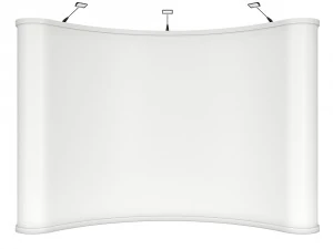 blank pop up stand trade show booth white and blank mock-up 3D Model