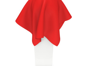 presentation pedestal covered with red cloth 3D 모델