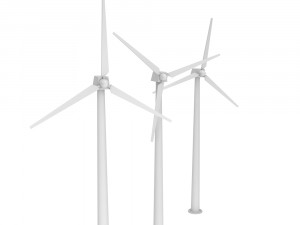 wind turbine low poly Modèle 3D