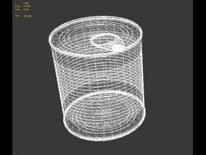 canned food Modello 3D