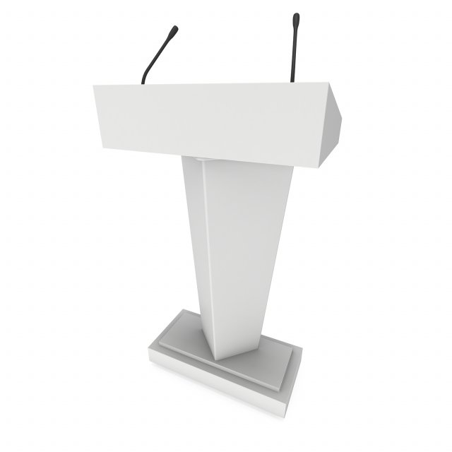 speaker podium 3Dモデル .c4d .max .obj .3ds .fbx .stl .blend 