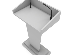 speaker podium 3Dモデル