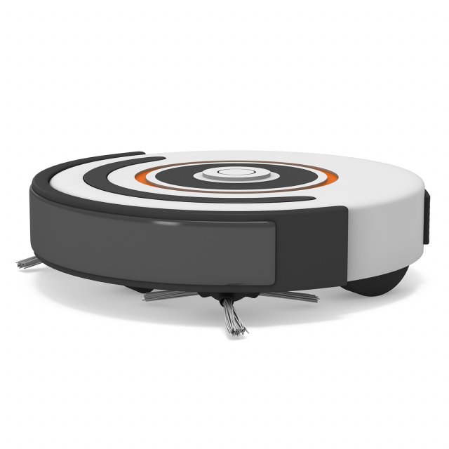 robot vacuum cleaner 3D Model .c4d .max .obj .3ds .fbx .stl .blend 