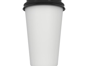 disposable coffee cups blank paper mug 3D Model