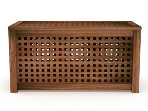 wood modern ikea hol coffee storage table acacia Modelo 3D