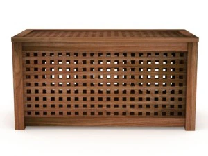 wood modern ikea hol coffee storage table acacia 3D Model
