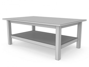 ikea hemnes coffee table in the three colors Model 3D