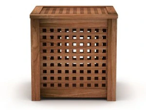 ikea hol side table acacia 3D Model