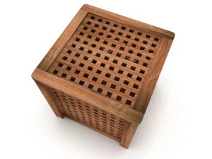 ikea hol side table acacia 3D Model