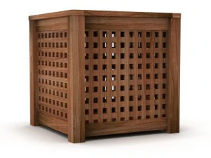 ikea hol side table acacia 3D Model