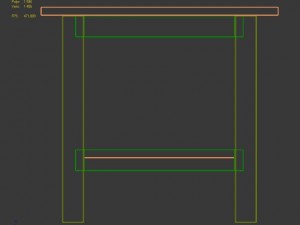 ikea hemnes side table in the three colors 3D 모델