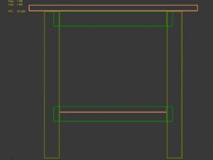ikea hemnes side table in the three colors 3D Model