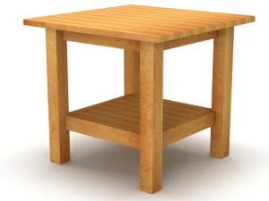 ikea hemnes side table in the three colors 3D Model