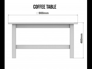 ikea hemnes side table in the three colors 3D 모델