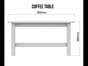 ikea hemnes side table in the three colors 3D Model