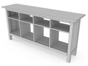 ikea hemnes console table in the three colors 3D Model