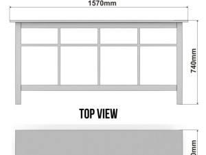ikea hemnes console table in the three colors 3Dモデル