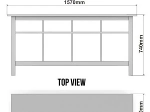 ikea hemnes console table in the three colors 3D Model