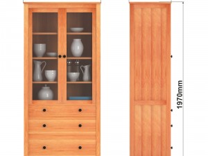 set of ikea hemnes cabinet in different options an 3Dモデル