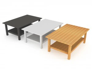 set of 14 ikea hemnes and hol furniture 3D Model