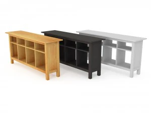 set of 14 ikea hemnes and hol furniture 3D Model