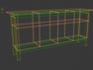 set of 14 ikea hemnes and hol furniture 3D 모델