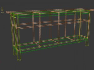 set of 14 ikea hemnes and hol furniture 3D Model