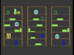 set of 14 ikea hemnes and hol furniture 3D 모델