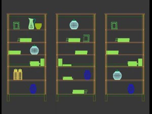 set of 14 ikea hemnes and hol furniture 3D Model