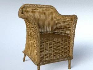 藤椅 3D 模型