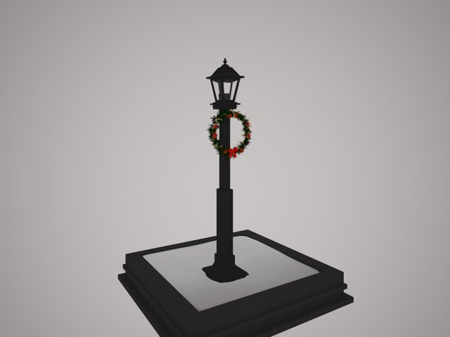 3d lamp post 3D Modell .c4d .max .obj .3ds .fbx .stl .blend