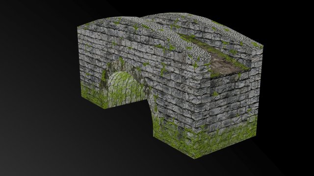 medieval bridge Model 3D .c4d .max .obj .3ds .fbx .stl .blend 