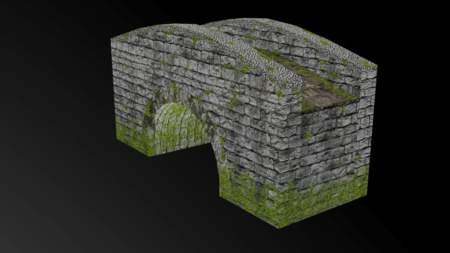pont m&eacute;di&eacute;val Modèle 3D .c4d .max .obj .3ds .fbx .stl .blend 