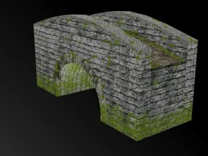 середньовічний міст 3D Модель