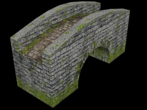 medieval bridge Model 3D