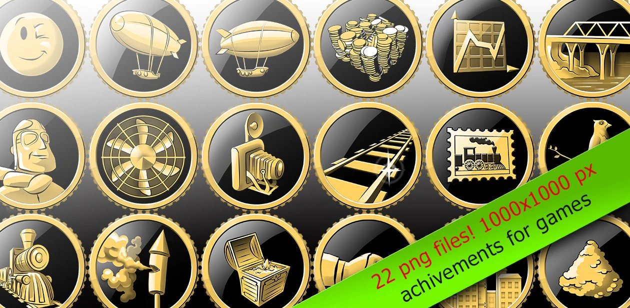 achievements for games 3D Model .c4d .max .obj .3ds .fbx .stl .blend 