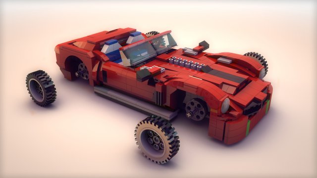 lego ferrari 330 tri-lm 3D Model .c4d .max .obj .3ds .fbx .stl .blend 