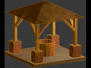 well  low poly 3D Model