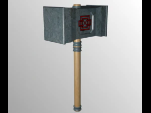 palu perang Model 3D